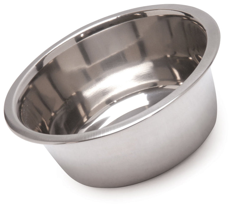 Jeffers Standard - Weight Stainless Steel Food & Water Pet Bowls - G3SS - 1 Quart - Single - 12