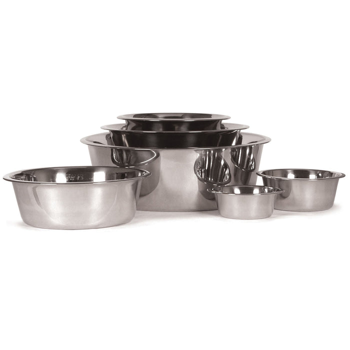 Jeffers Standard - Weight Stainless Steel Food & Water Pet Bowls - G3U2 - 7.5 Quart - Single - 15