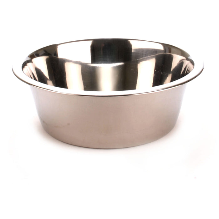 Jeffers Standard - Weight Stainless Steel Food & Water Pet Bowls - G3U2 - 7.5 Quart - Single - 13