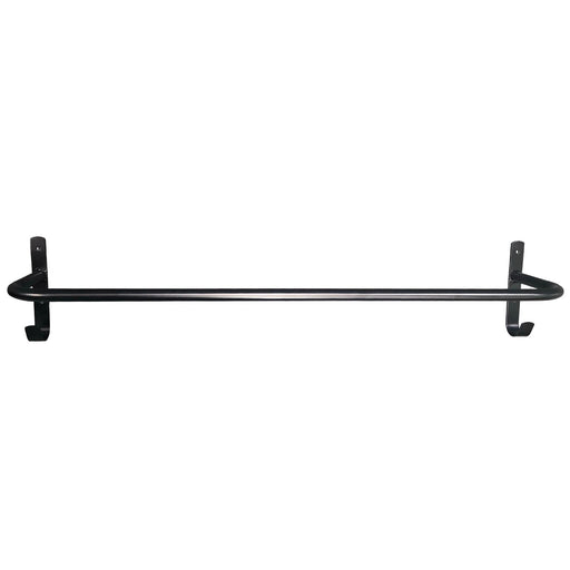 Jeffers Steel Blanket Bar with Tack Hooks - Barn & Stall Storage - IA9E - Black - 36.5" - Each - 1