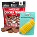 Jeffers Stuffable Dog Chew Toys with Chicken Breast Jerky Treats Kit - JEF2RJ-QW-KIT - (1) Corn - 1 ct - 7