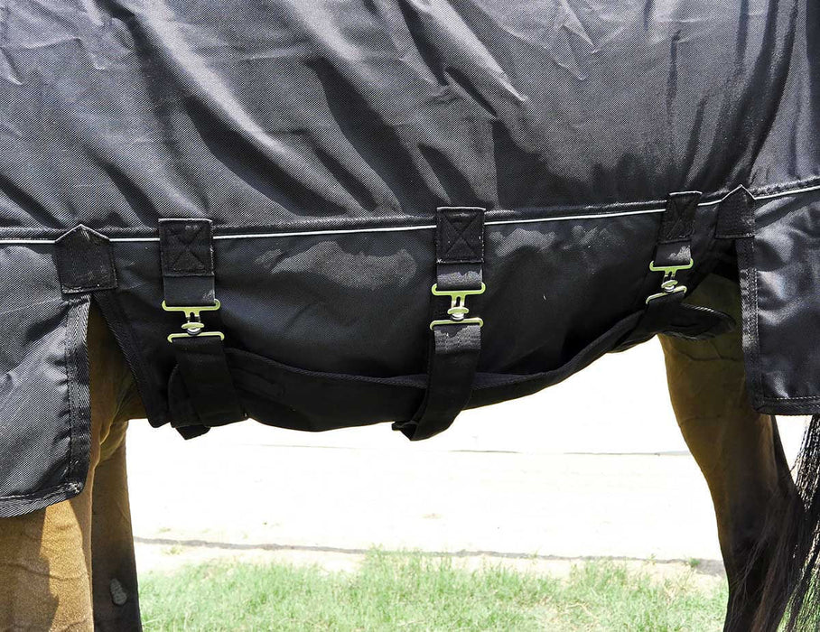 Jeffers Supreme Plus Heavy Weight Turnout Blanket, Blk/Blk - Jeffers - Horse Supplies > Horse Blankets & Sheets