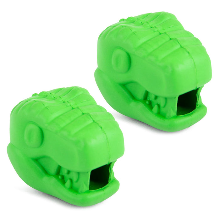 Jeffers T - Rex Natural Rubber Treat Dispensing Dental Dog Chew Toy for Medium Chewers with Vanilla Scent - I7Q5-2 - Small - Green - 2 - 19