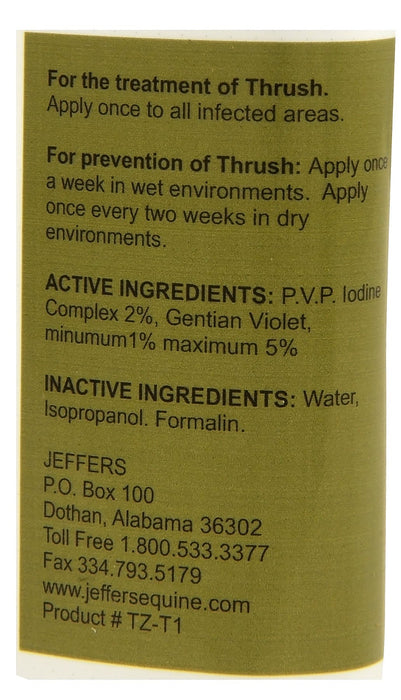 Jeffers Thrush Away, 2 oz - Jeffers - Animal Health & Wellness > Foot & Hoof Care