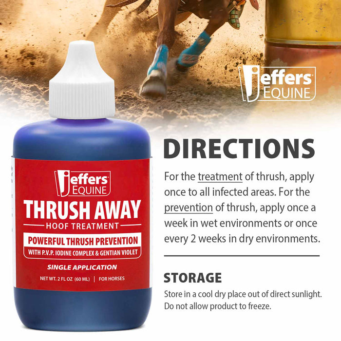 Jeffers Thrush Away Hoof Treatment for Thrush in Horses, 2 oz - TZT1 - 3