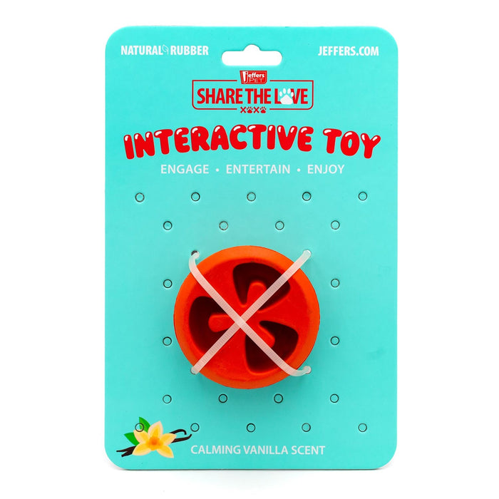 Jeffers Tomato Shaped Natural Rubber Treat Dispensing Dental Dog Chew Toy for Medium - Chewers - I7QL - Red - Small - 1 - 6