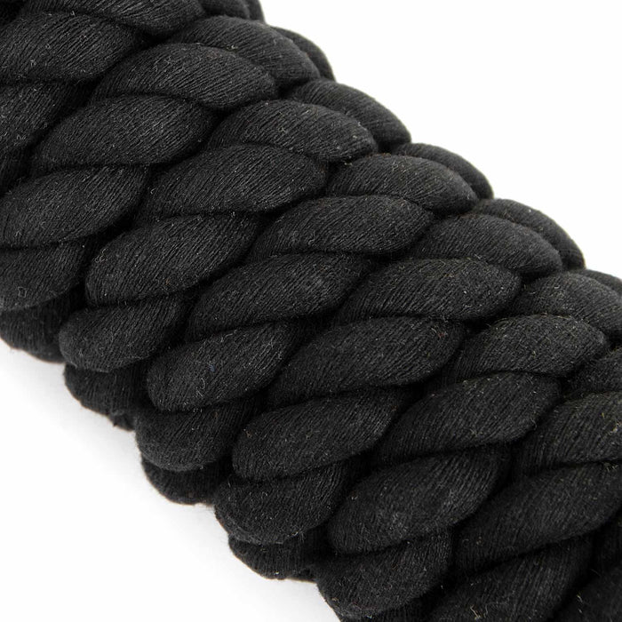 Jeffers Twisted Solid Cotton Horse Lead Ropes with Brass Bolt Snap, 10' L - IATH - Black - 11