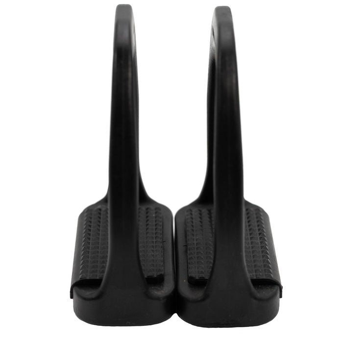 Jeffers Uniquely English Composite Stirrup Irons - IA6W - Black - 4.5" - Pair - 4