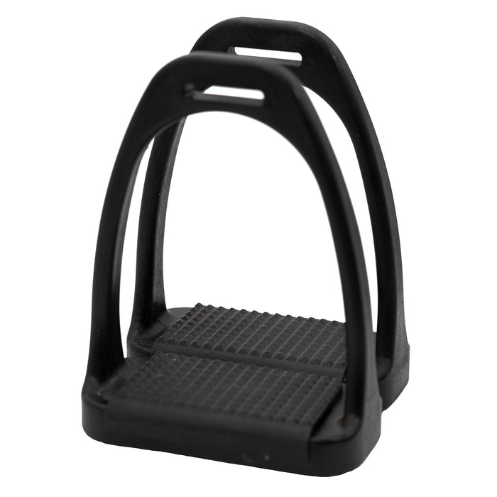 Jeffers Uniquely English Composite Stirrup Irons - IA6W - Black - 4.5" - Pair - 5
