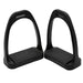 Jeffers Uniquely English Composite Stirrup Irons - IA6W - Black - 4.5" - Pair - 3