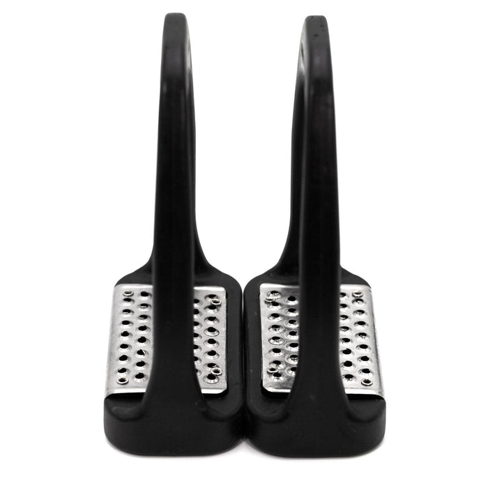 Jeffers Uniquely English Composite Stirrup Irons with Stainless Steel Pads - IA6T - Black - 4.5" - Pair - 4