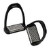 Jeffers Uniquely English Composite Stirrup Irons with Stainless Steel Pads - IA6T - Black - 4.5" - Pair - 2