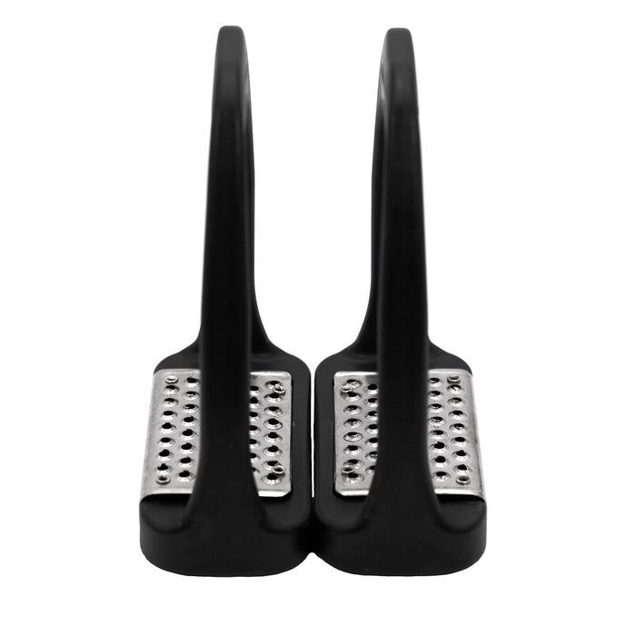 Jeffers Uniquely English Composite Stirrup Irons with Stainless Steel Pads - IA6U - Black - 4.75" - Pair - 9
