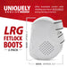 Jeffers Uniquely English Fetlock Boots for Horses, 2 - Pack - IAQT - Medium - White - 2 pk - 4