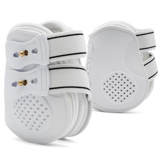 Jeffers Uniquely English Fetlock Boots for Horses, 2 - Pack - IAQT - Medium - White - 2 pk - 1