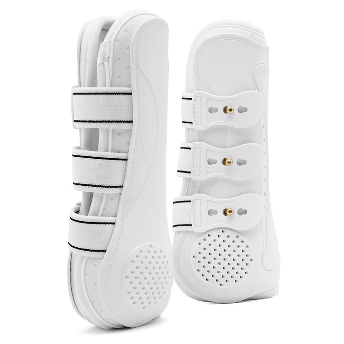 Jeffers Uniquely English Horse Tendon Boots, 2 - Pack - IAFX - Medium - White - 2 pk - 1