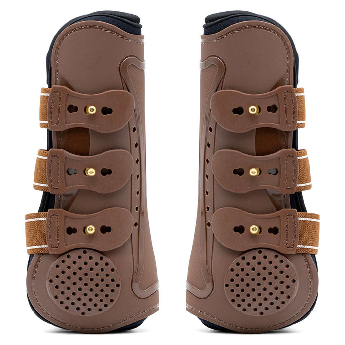 Jeffers Uniquely English Horse Tendon Boots, 2 - Pack - IAQI - Medium - Brown - 2 pk - 9