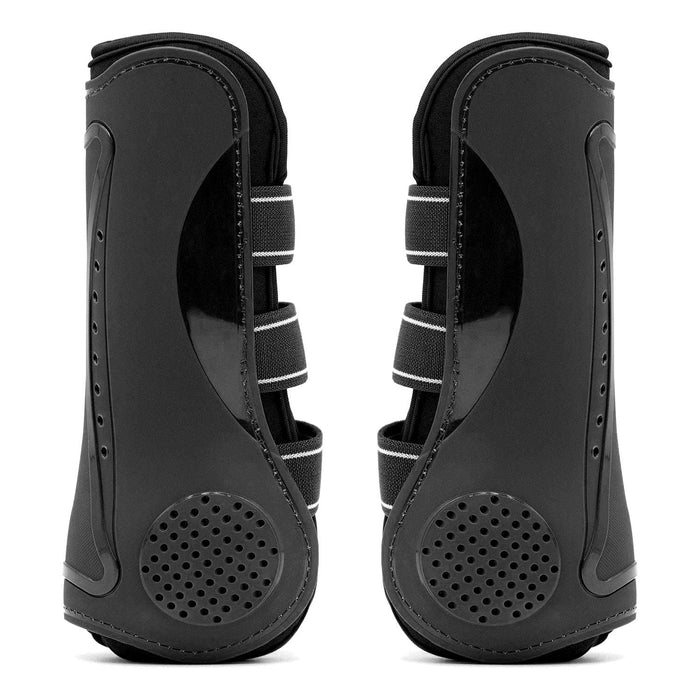 Jeffers Uniquely English Horse Tendon Boots, 2 - Pack - IAQJ - Medium - Black - 2 pk - 18