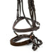 Jeffers Uniquely English "Kentucky" Fancy Stitched Leather Jumping Bridle for Horses - JEF14K - Havana - Cob - 1 - 4