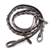 Jeffers Uniquely English Leather Laced Reins, Havana - JEF14X - Hook & Stud Bit Ends - Havana - 1 - 1
