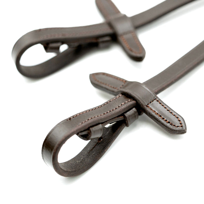Jeffers Uniquely English Leather Web Reins for Horses - JEF15A - Havana - 1 - 9