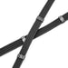 Jeffers Uniquely English Leather Web Reins for Horses - JEF15B - Black - 1 - 3
