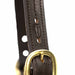 Jeffers Versailles Triple Stitched Adjustable Leather Halter for Horses, Havana - JEF15W - Cob - Havana - 1 - 7
