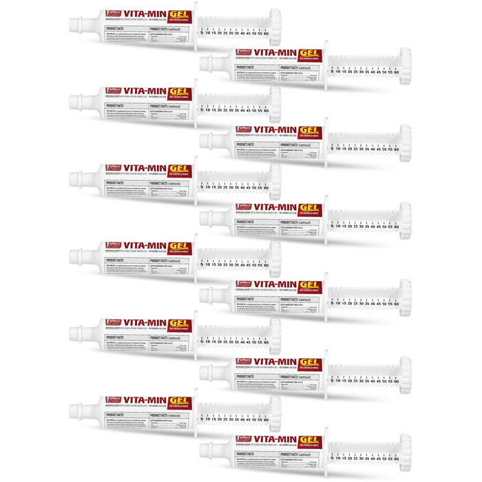 Jeffers Vita - Min Gel with Vit E & B12 for Cattle, Horses, Sheep, Goats & Swine - JEF2P3-KIT - 60 cc - 12 - 5