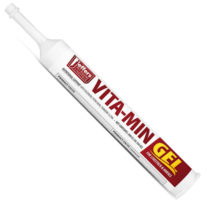 Jeffers Vita - Min Gel with Vit E & B12 for Cattle, Horses, Sheep, Goats & Swine - JEF2P4 - 300 cc - 1 - 4