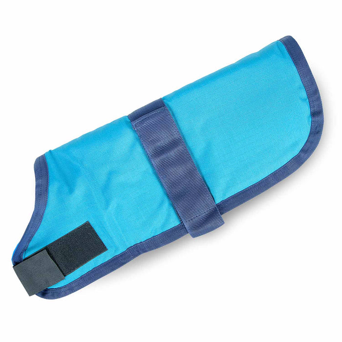 Jeffers Waterproof Breathe - Comfort 600D Ripstop Dog Blanket, 200 Gram - I2J3 - Teal with Navy Blue - 8" - 13