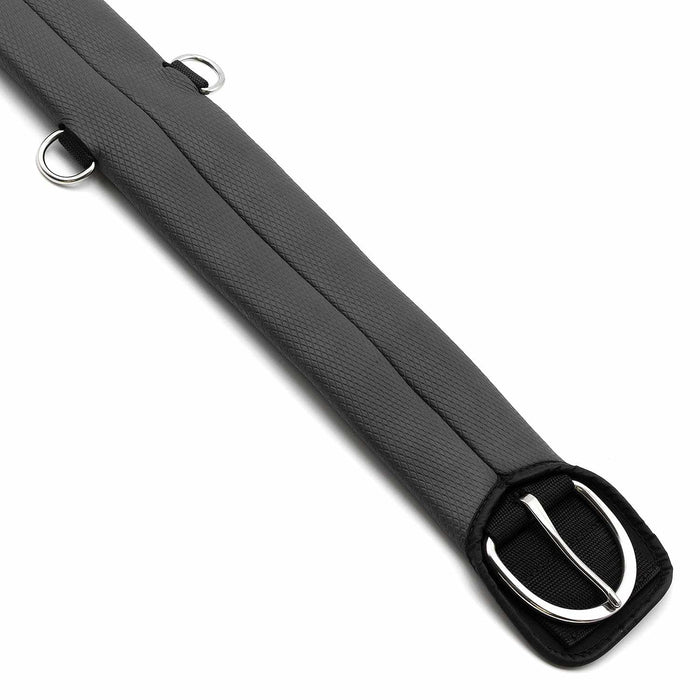Jeffers Western PVC Sleeve Straight Cinch with Stainless Steel Hardware, Black - IACF - 28" - Straight Cinch - Black - 5