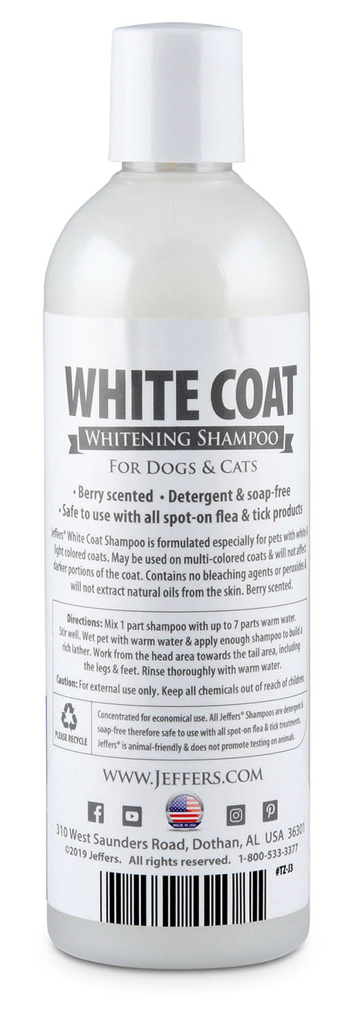 Jeffers White Coat Pet Shampoo - Jeffers - Animal & Pet Supplies > Pet Grooming > Pet Shampoo & Conditioner