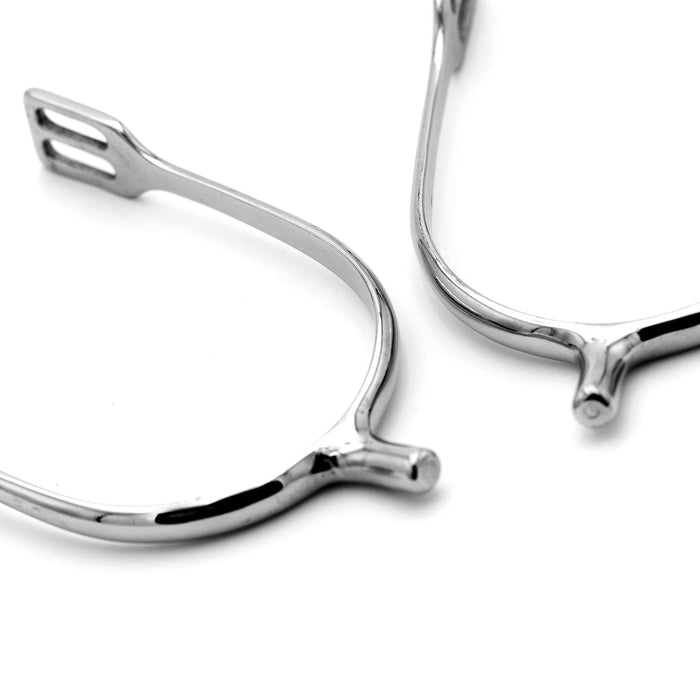 Jeffers Women’s English Spurs – Prince of Wales, Tom Thumb & Blunt End Styles - A8S8 - Stainless Steel Prince of Wales Spurs - Pair - 2 ct - 5