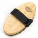Jeffers Wooden Body Brush with Hand Strap, Stiff Bristle Dandy Grooming Brush - IA1M - Brown - 7" - Each - 1