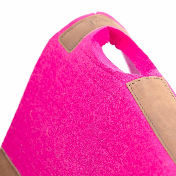 Jeffers WoolLuxe 100% Wool Felt Equine Saddle Pad – Cushioned, Breathable, and Shock - Absorbing - JEF13B - Pink - 30" x 30" - 3/4" - 23