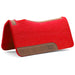 Jeffers WoolLuxe 100% Wool Felt Equine Saddle Pad – Cushioned, Breathable, and Shock - Absorbing - JEF13C - Red - 30" x 30" - 3/4" - 10