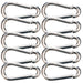 Jeffers Zinc - Plated Steel Bucket Hook Spring Snap - IAZ1-10 - 5/16" x 3 - 1/8" - 10 Pack - 7
