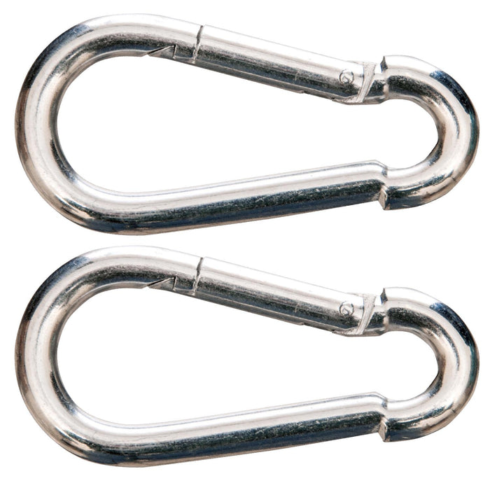 Jeffers Zinc - Plated Steel Bucket Hook Spring Snap - IAZ1-2 - 5/16" x 3 - 1/8" - 2 Pack - 4