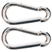 Jeffers Zinc - Plated Steel Bucket Hook Spring Snap - IAZ1-2 - 5/16" x 3 - 1/8" - 2 Pack - 4