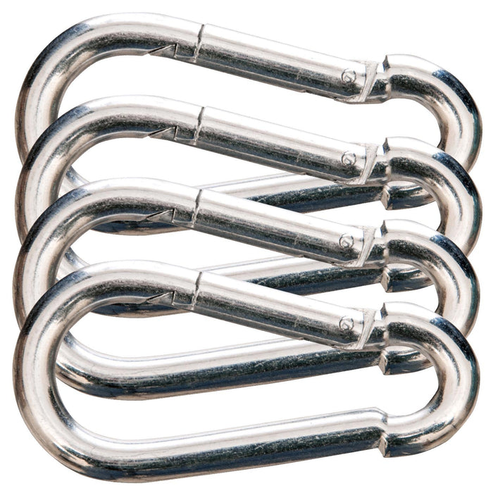Jeffers Zinc - Plated Steel Bucket Hook Spring Snap - IAZ1-4 - 5/16" x 3 - 1/8" - 4 Pack - 5