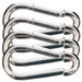 Jeffers Zinc - Plated Steel Bucket Hook Spring Snap - IAZ1-4 - 5/16" x 3 - 1/8" - 4 Pack - 5