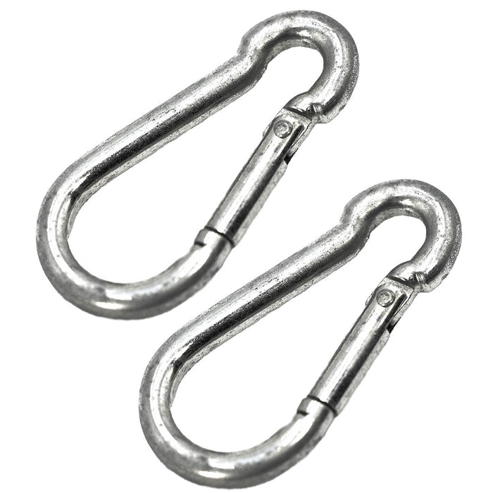 Jeffers Zinc-Plated Steel Bucket Hook Spring Snap - IAZ2-2 - Zinc-Plated - 1/4" x 2-3/8" - 2 Pack - 7