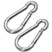 Jeffers Zinc-Plated Steel Bucket Hook Spring Snap - IAZ2-2 - Zinc-Plated - 1/4" x 2-3/8" - 2 Pack - 7