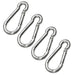 Jeffers Zinc-Plated Steel Bucket Hook Spring Snap - IAZ2-4 - Zinc-Plated - 1/4" x 2-3/8" - 4 Pack - 8