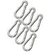 Jeffers Zinc-Plated Steel Bucket Hook Spring Snap - IAZ2-6 - Zinc-Plated - 1/4" x 2-3/8" - 6 Pack - 9