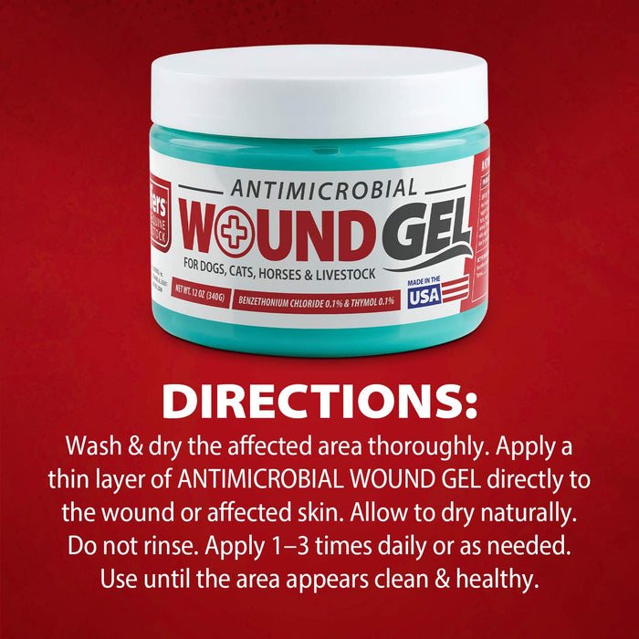 Jeffers Wound Gel, 12 ounce Jar Size 12 ounce