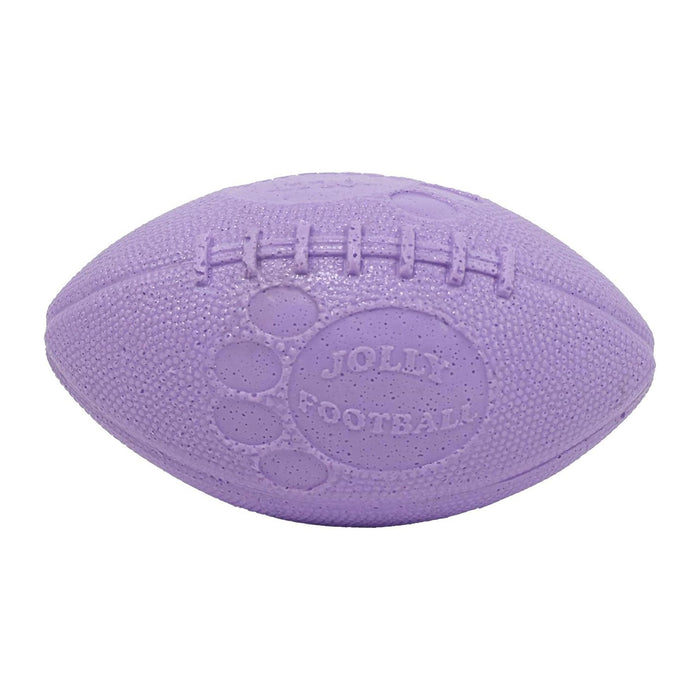 Jolly Football Dog Fetch Toy, 8" – Floats, Bounces & Retains Shape - H7XL - Light Purple - 8" - 5