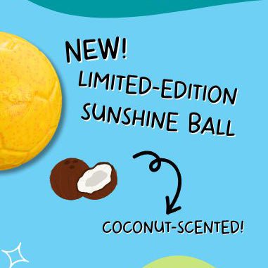 Jolly Soccer Ball for Dogs – Durable, Floating, Puncture - Resistant, Fetch Toy, Made in USA - H7XS - Limited Edition - Sunshine (Yellow/Orange) - 6" - Coconut - 2