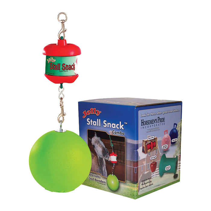 Jolly Stall Snack with Apple Combo – Interactive Apple - Scented Horse Toy & Treat Holder - H7WH - Multi - 1