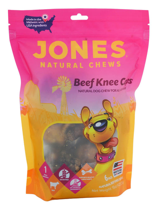 Jones Natural Chews Beef Kneecaps 6pk - Jeffers - Dog Supplies > Dog Treats > Jerky & Sausages